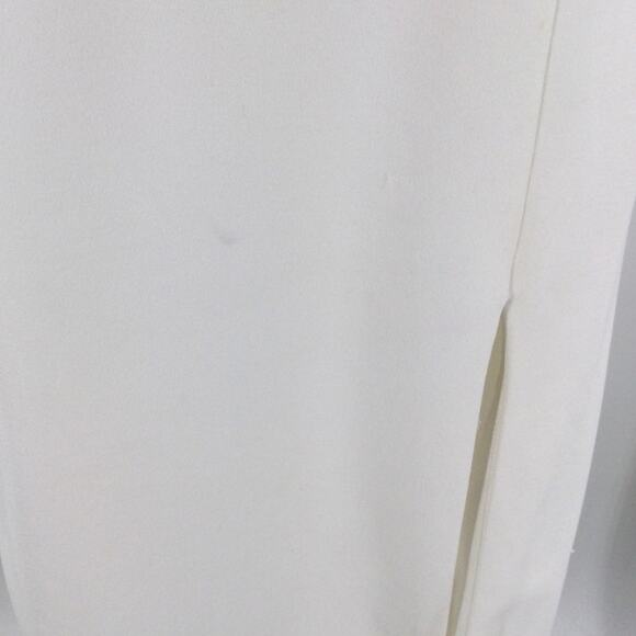 LULU'S M Glamorous Adornment Ivory Halter Strappy Bow Midi Dress NEW B66 - Picture 5 of 12